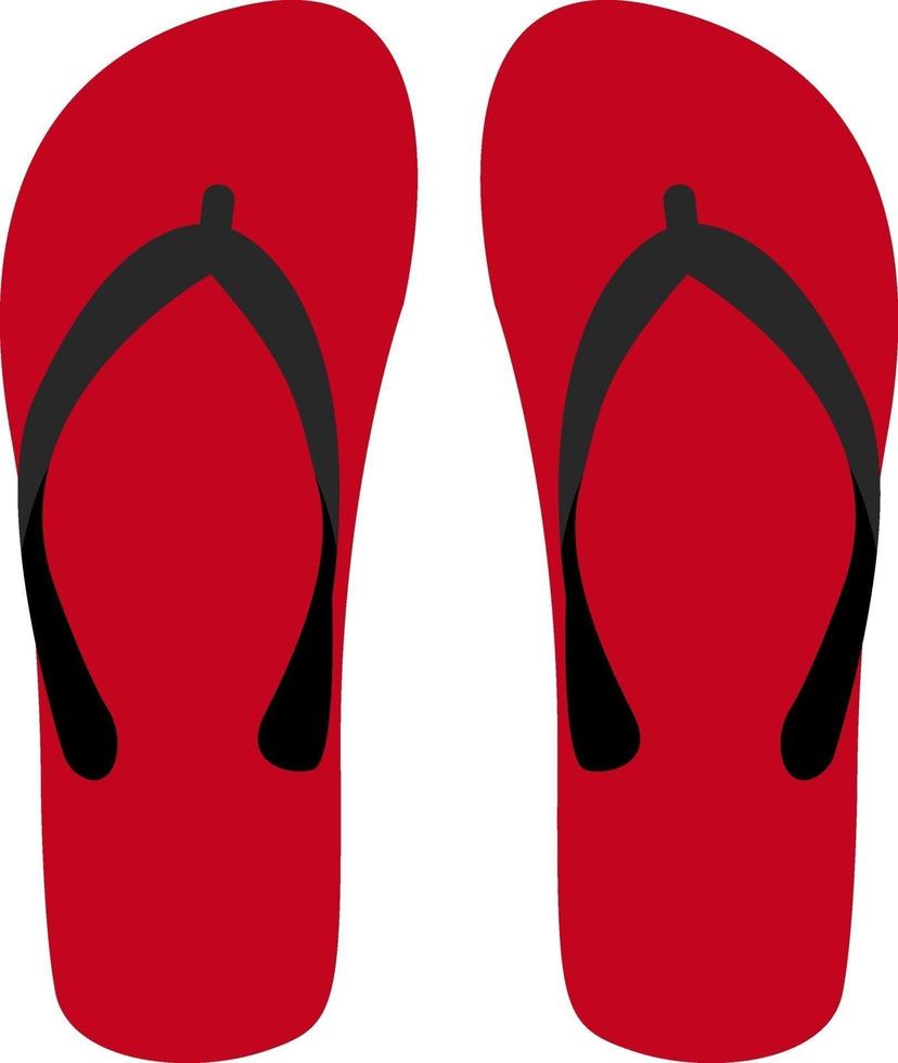 zapatillas rojas, ilustración, vector sobre fondo blanco.