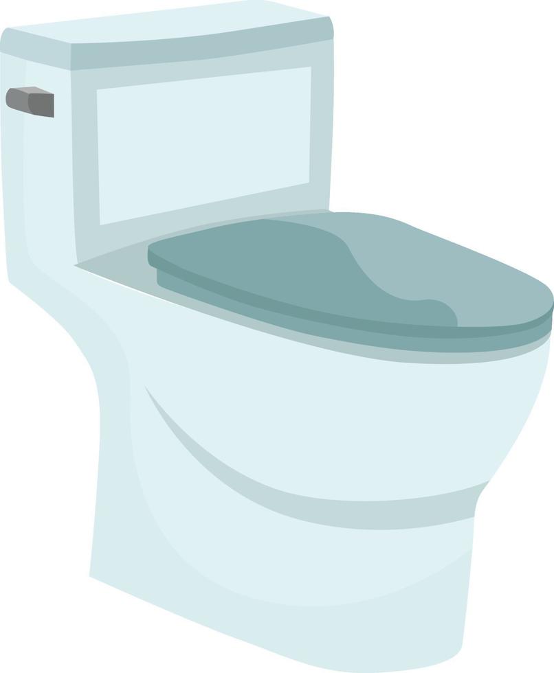 Toilet seat, illustration, vector on a white background.