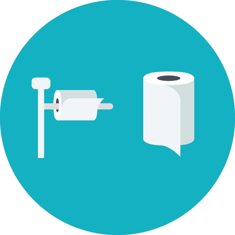 Toilet paper, illustration, vector on a white background.