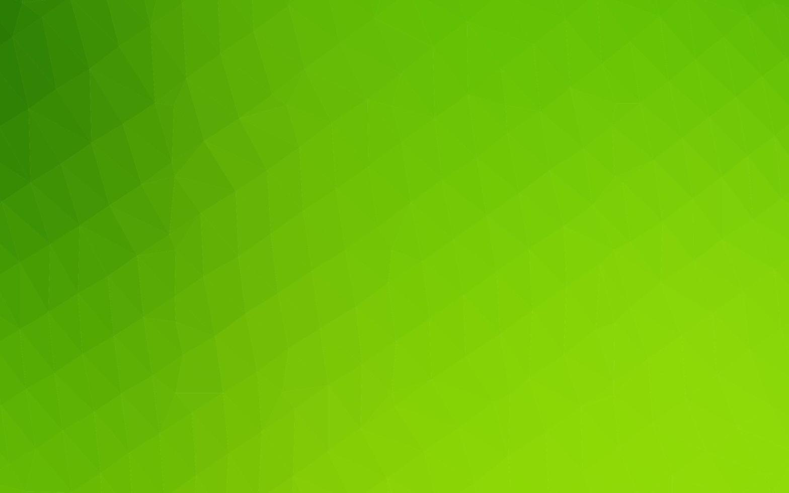 Light Green vector polygonal background.