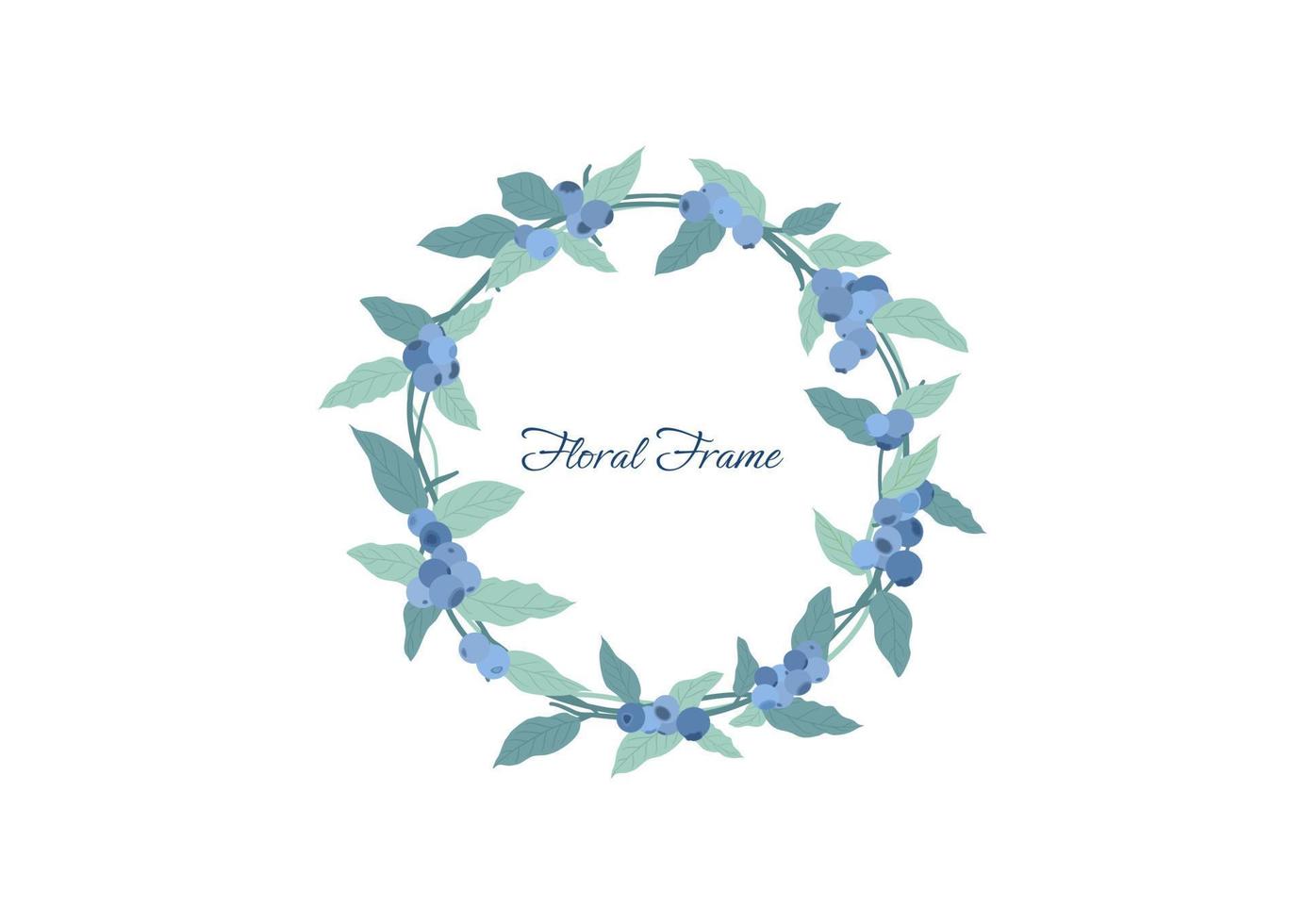 collection of Hand drawn floral frame background vector