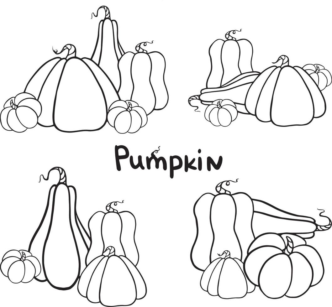 Linear in sketch style. Celebration concept. Autumn illustration. vector