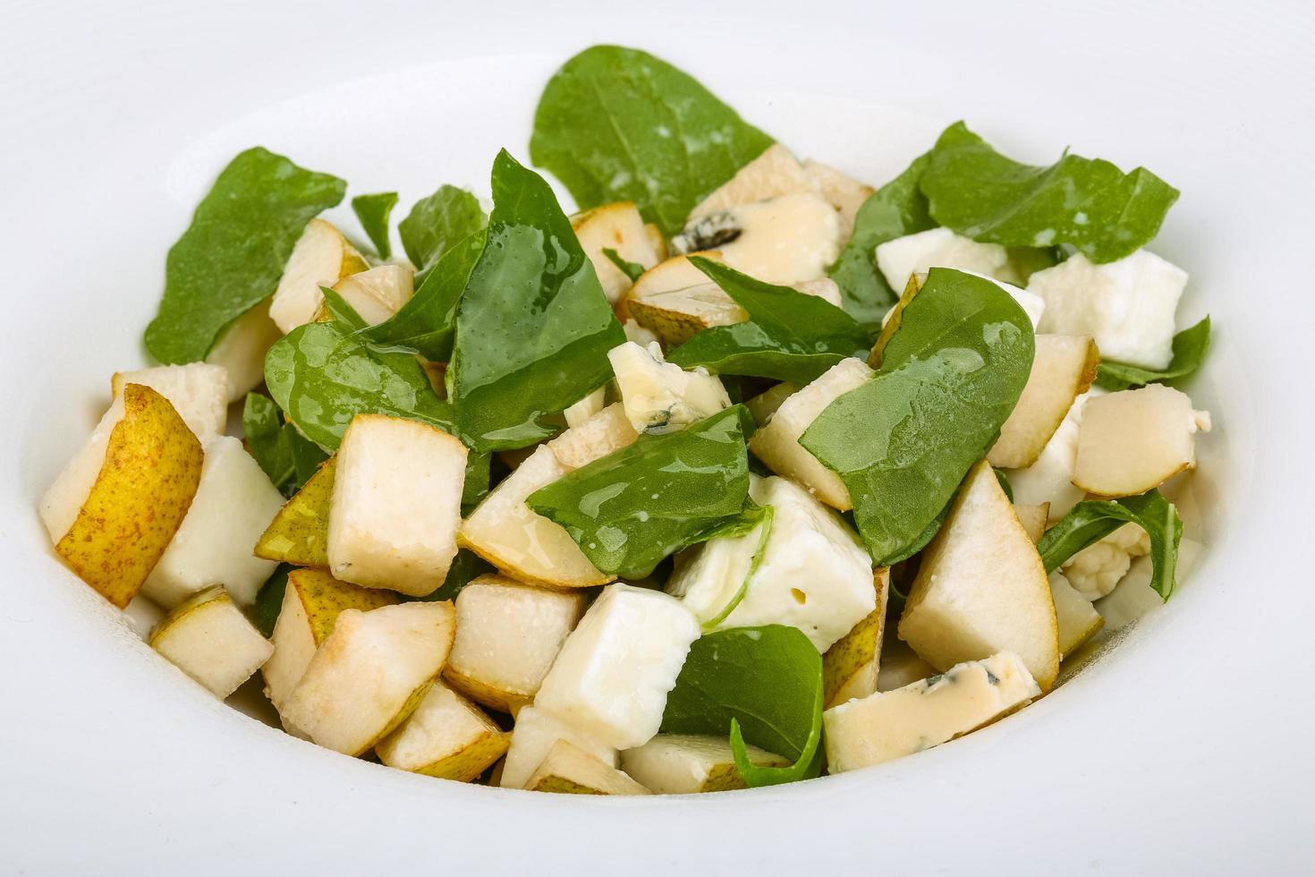 Pear and cheese salad 12273165 Stock Photo at Vecteezy