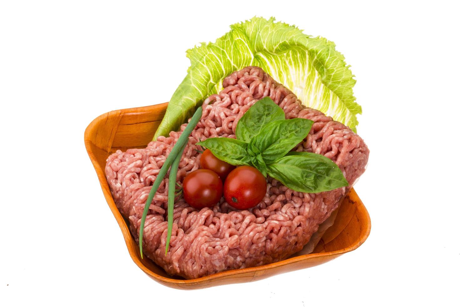 Stuffed raw meat photo