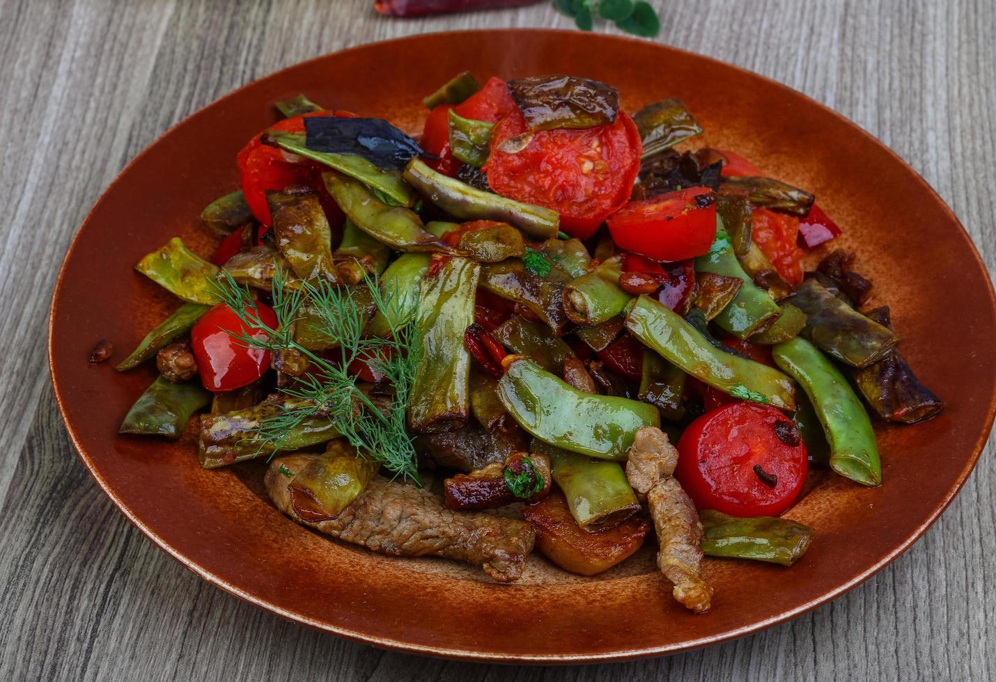 Stir fried pork with vegetables 12273649 Stock Photo at Vecteezy