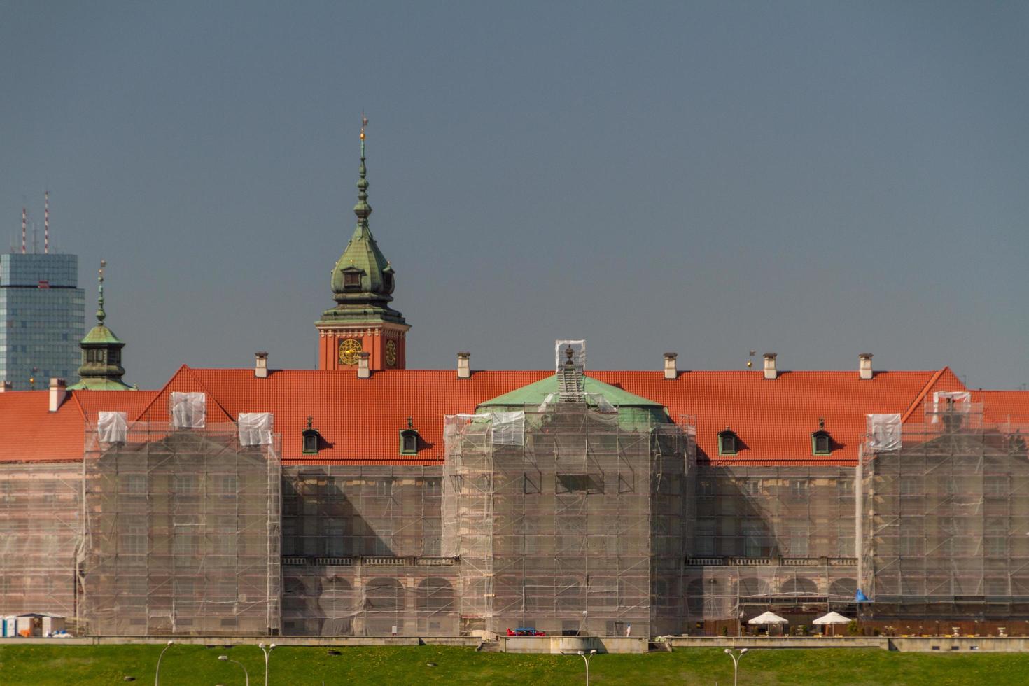 Warsaw, Poland. Old Town - famous Royal Castle. UNESCO World Heritage Site. photo