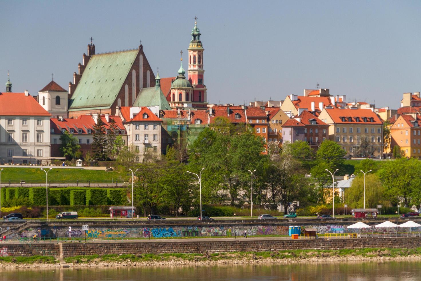 Warsaw, Poland. Old Town - famous Royal Castle. UNESCO World Heritage Site. photo