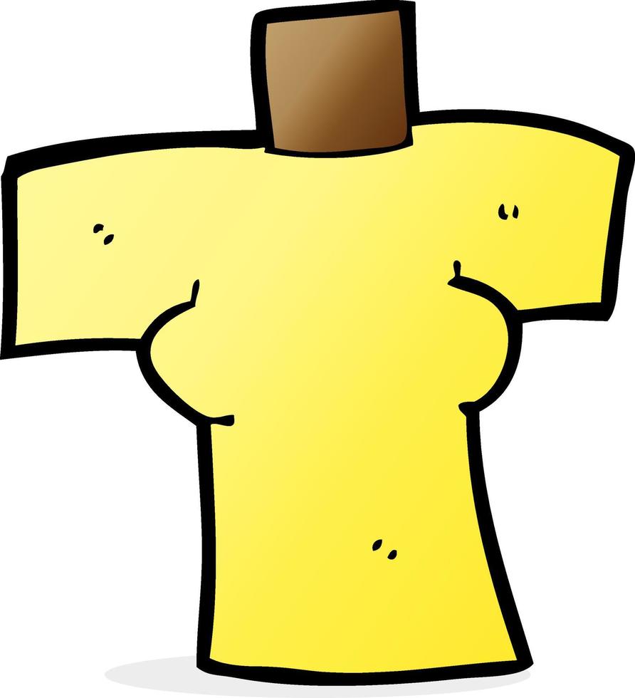 cartoon female body vector