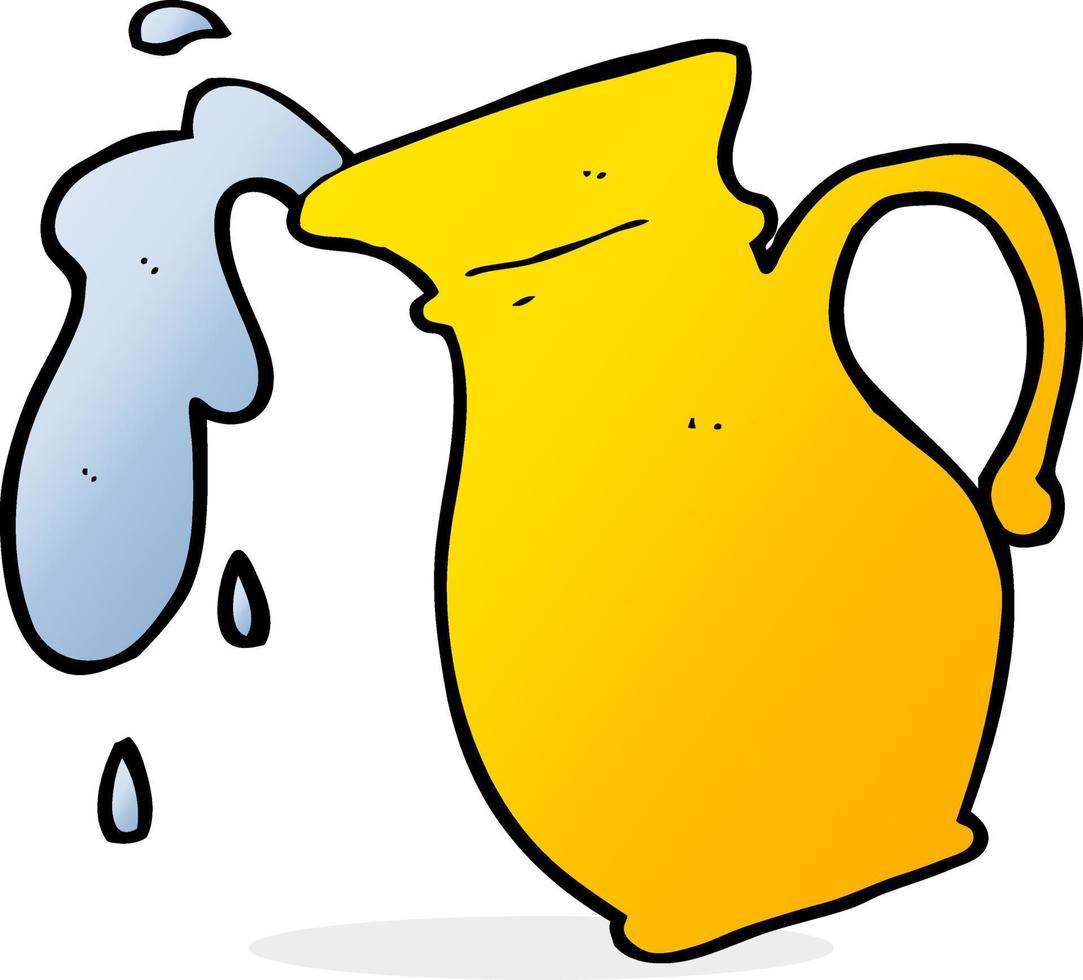 cartoon water jug vector