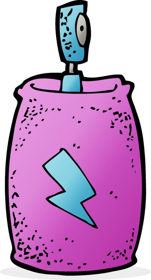 cartoon spray can vector