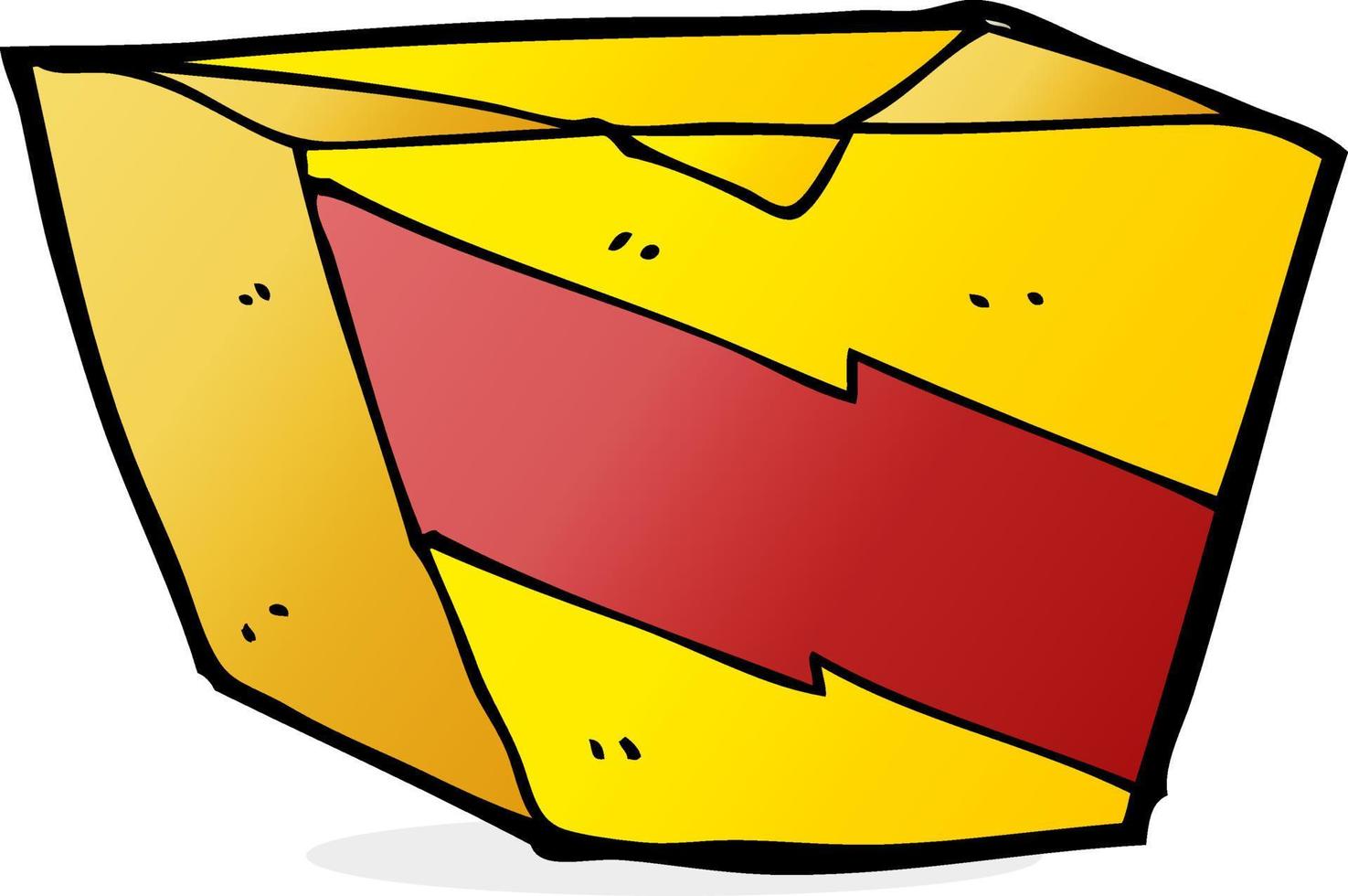 cartoon noodle box vector