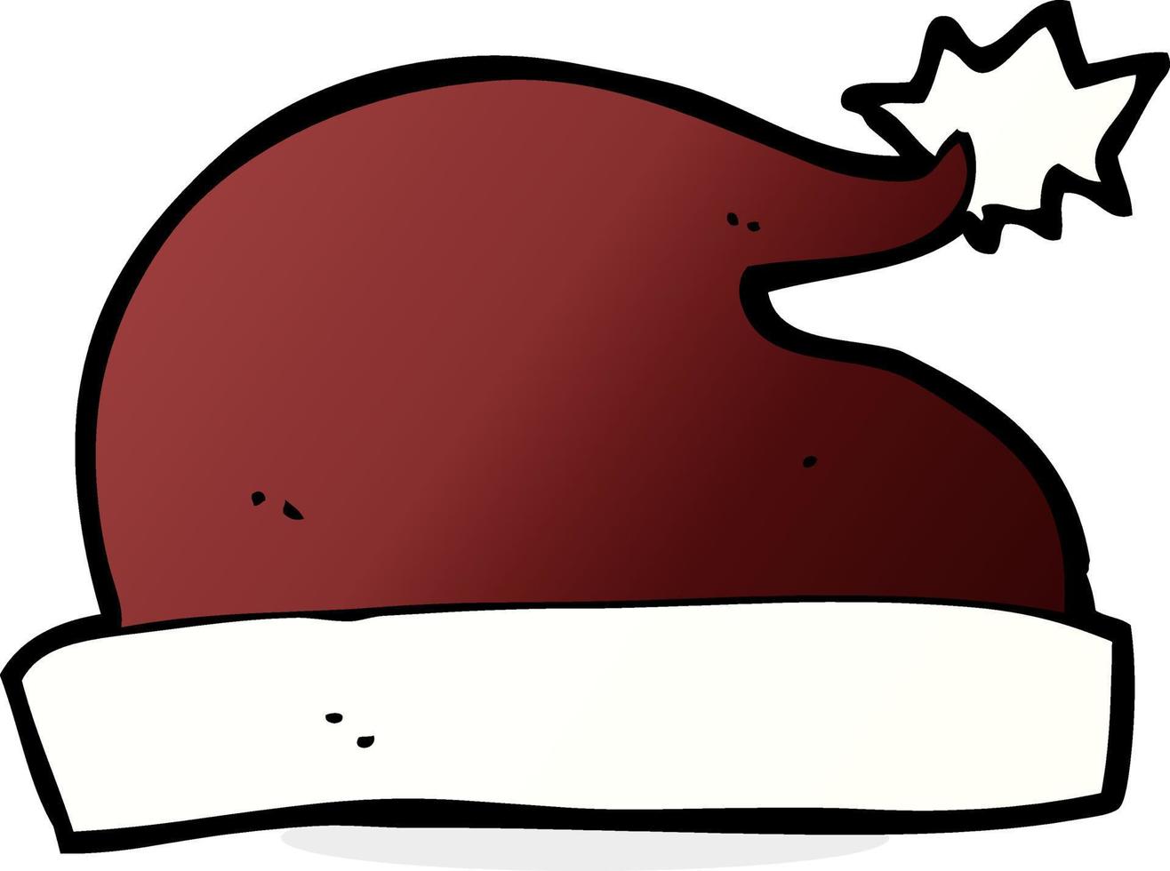 cartoon santa hat vector