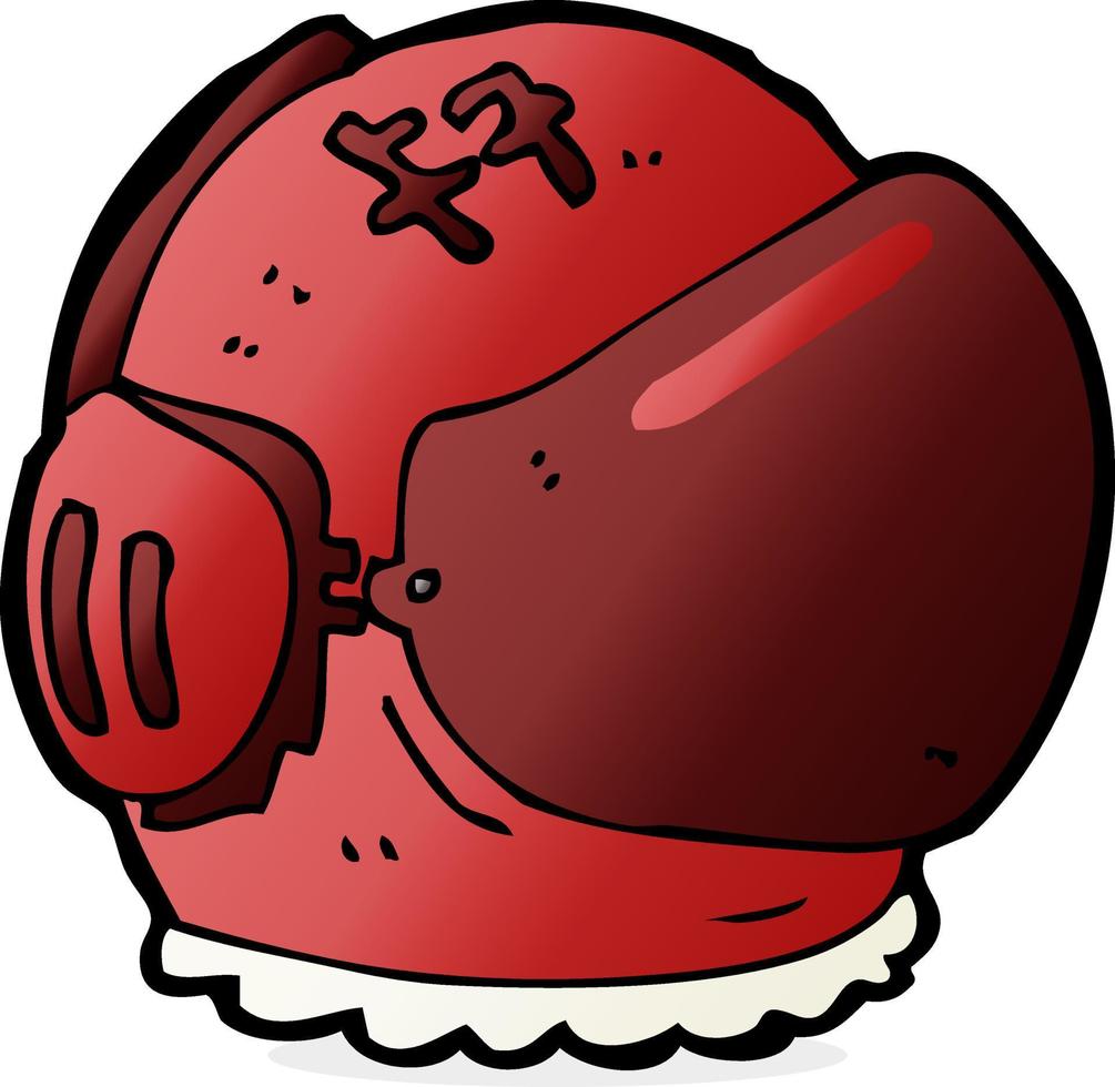 casco de astronauta de dibujos animados vector