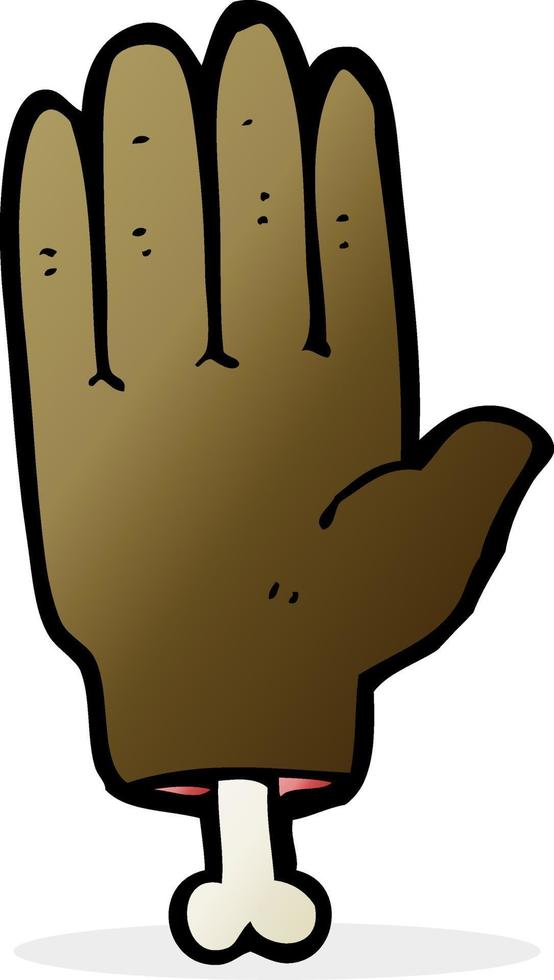 cartoon severed hand vector