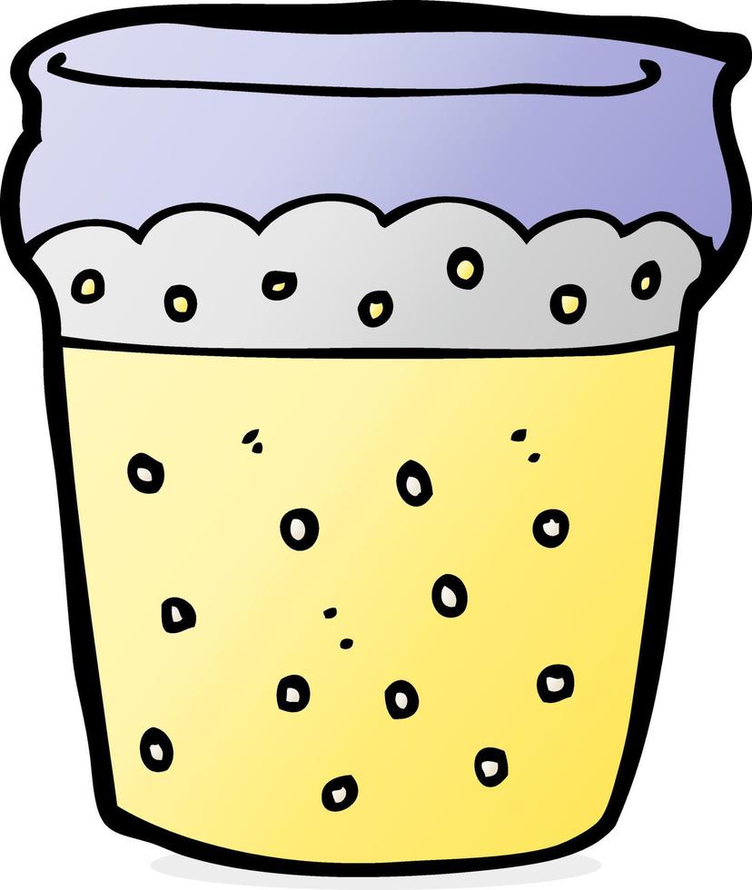 cartoon glass of beer vector