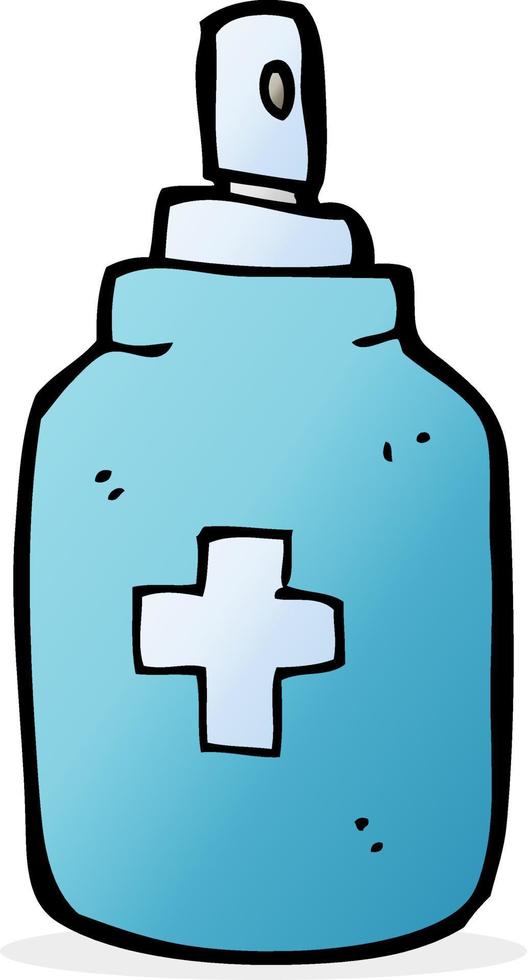 cartoon antiseptic spray vector