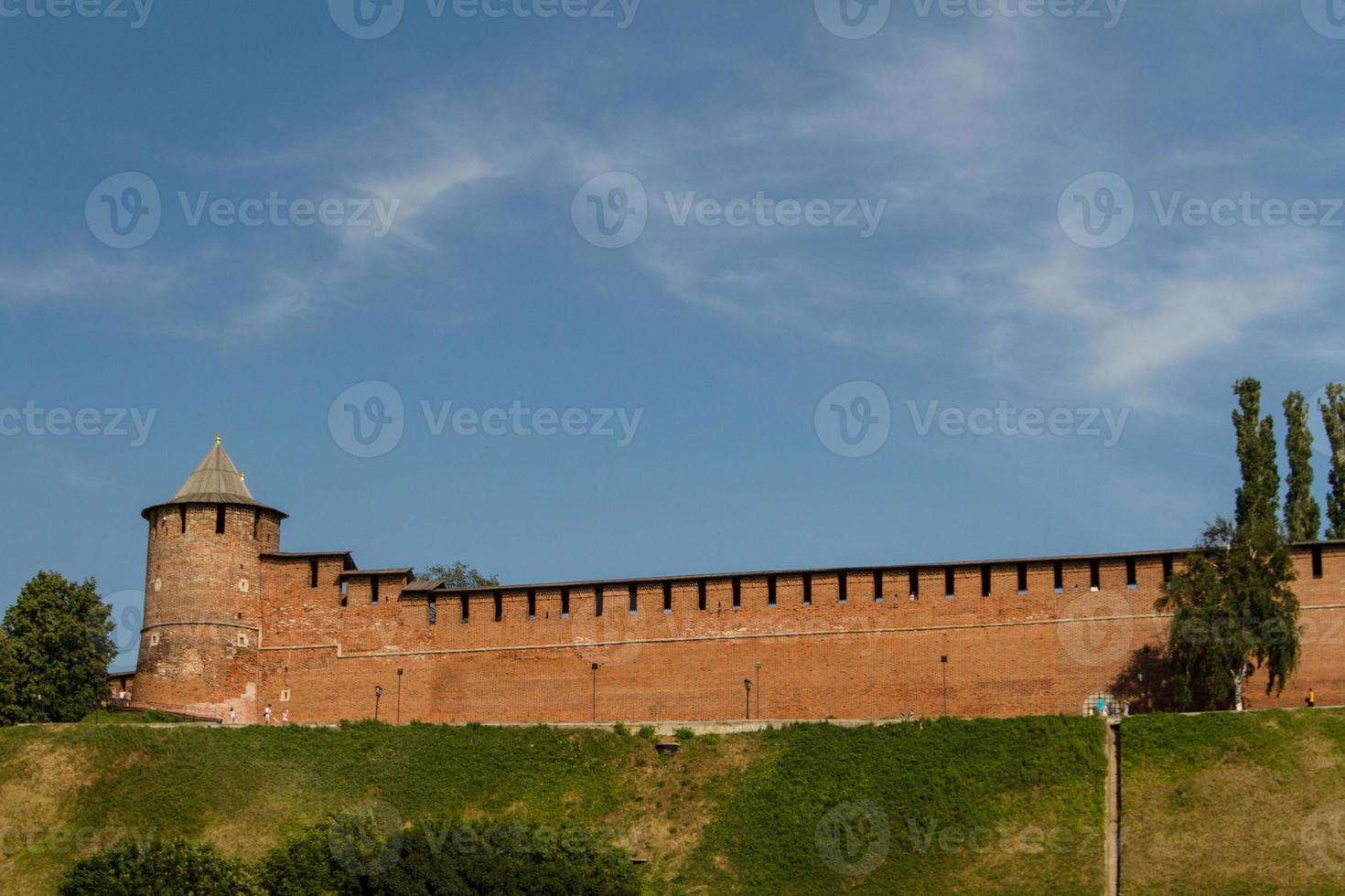 Kremlin wall at Nizhny Novgorod in summer. Russia photo