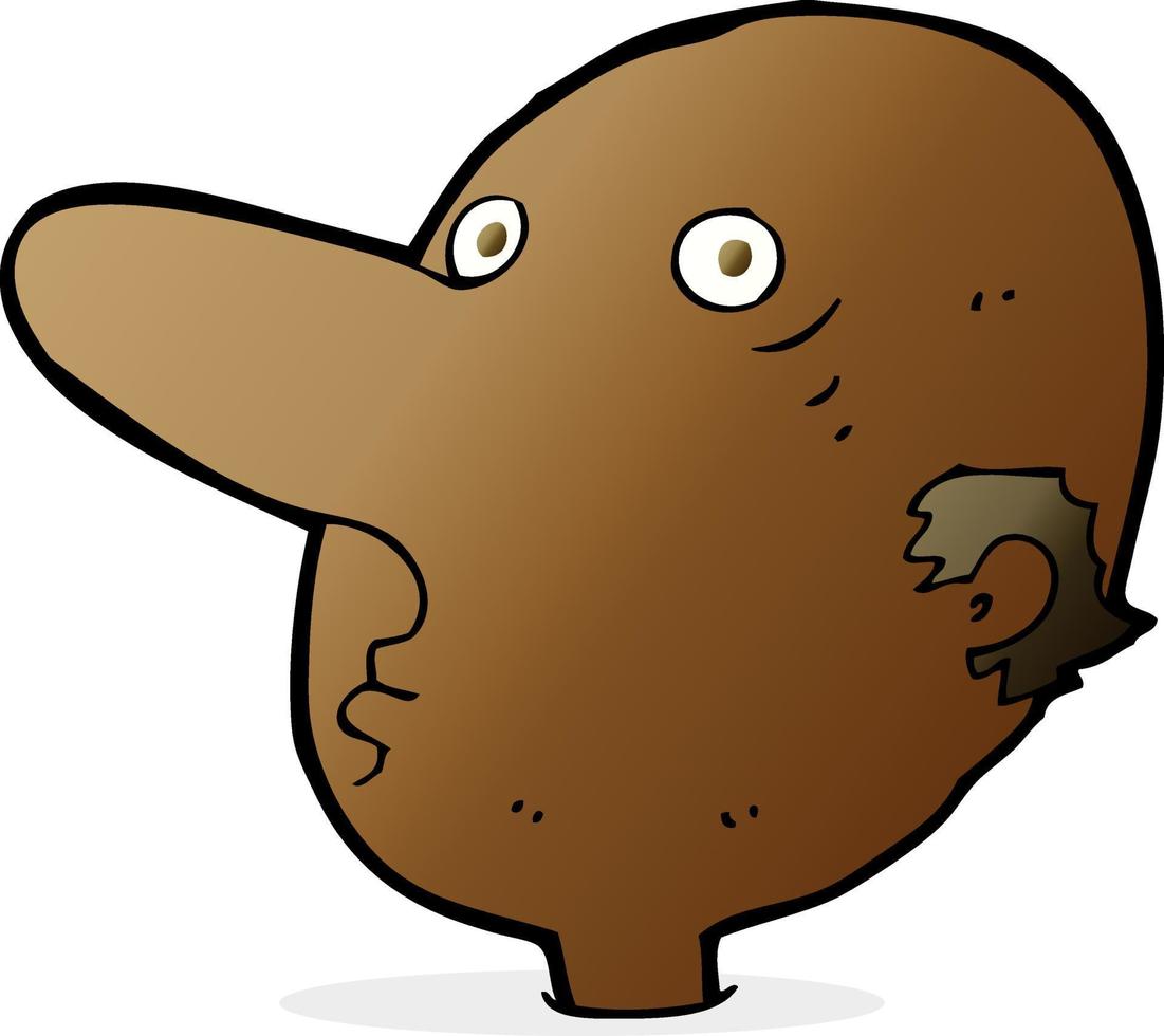 cartoon balding man vector