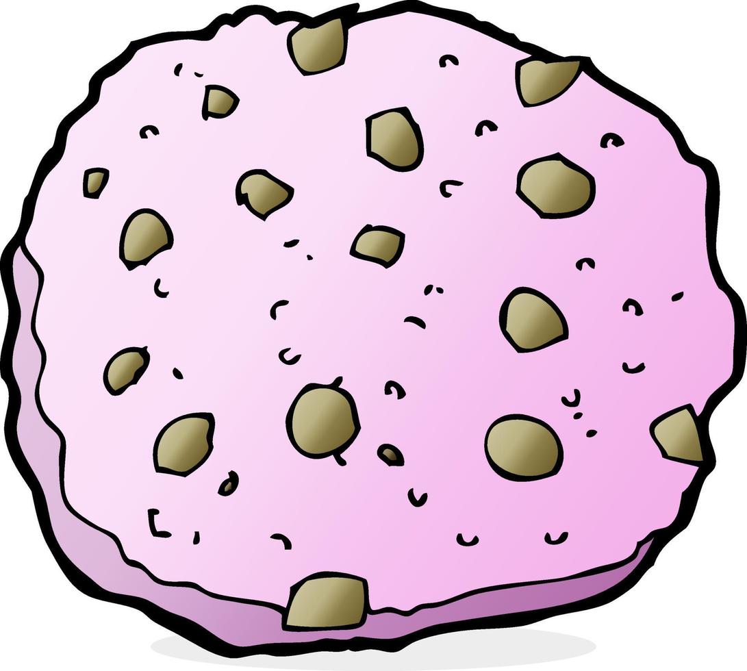 dibujos animados de galleta rosa vector