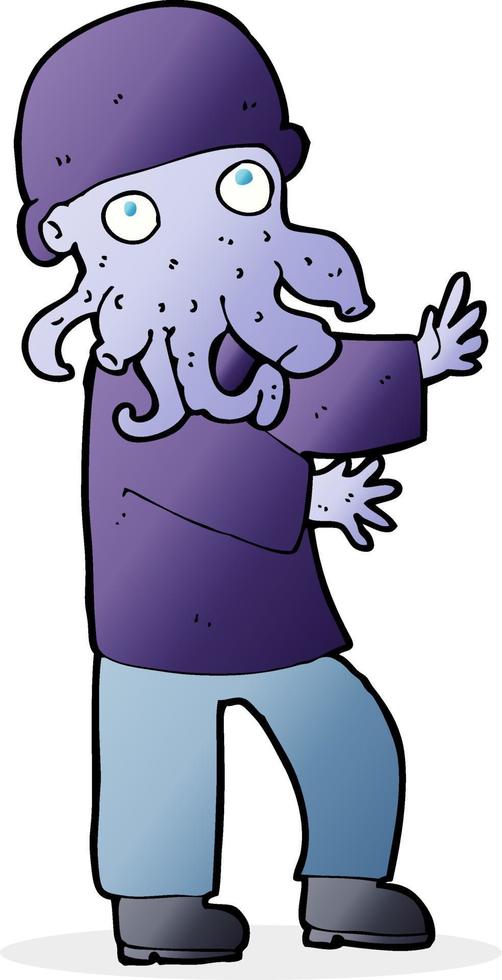 cartoon monster man vector