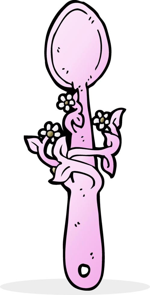 cartoon wooden spoon vector
