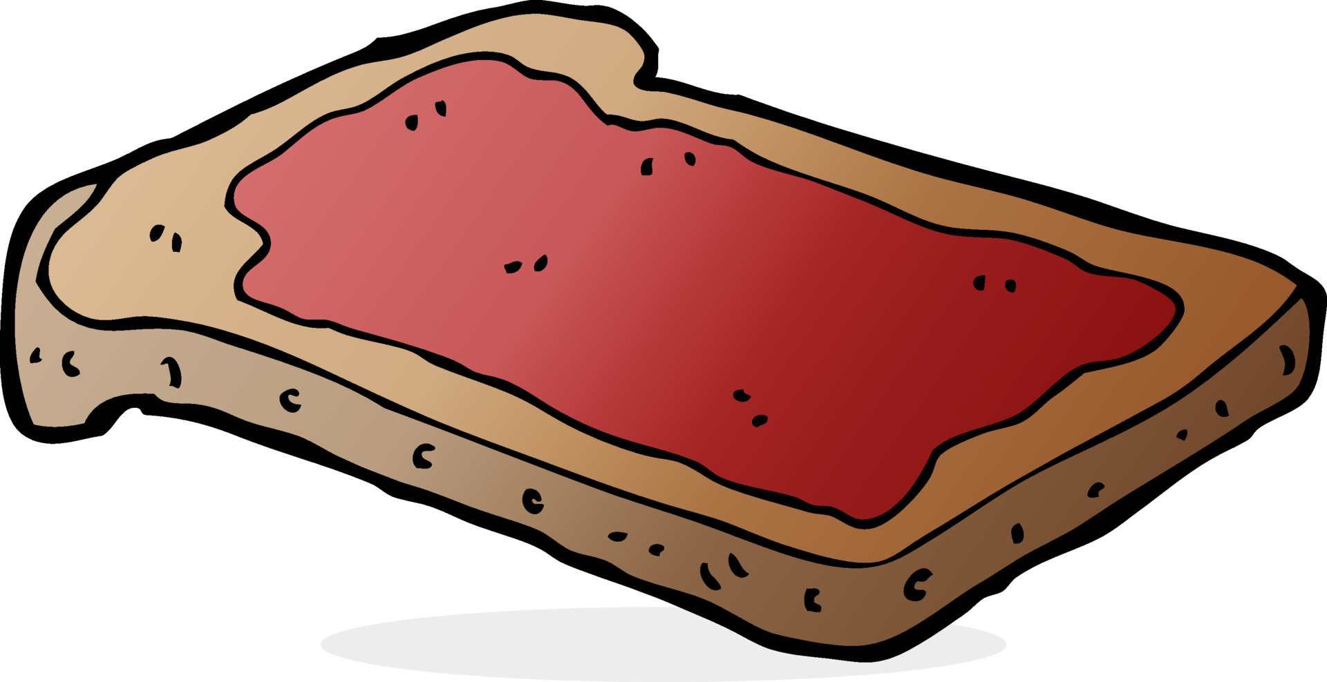 cartoon jam on toast 12277869 Vector Art at Vecteezy