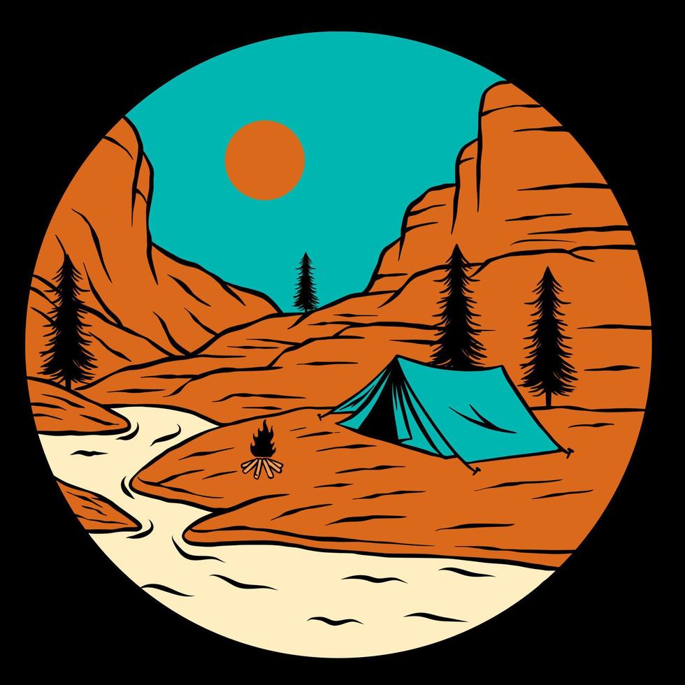 Camping vector art