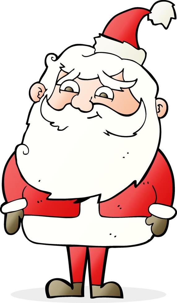 dibujos animados de santa claus vector