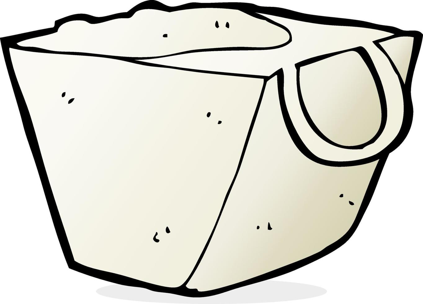cartoon noodle box vector