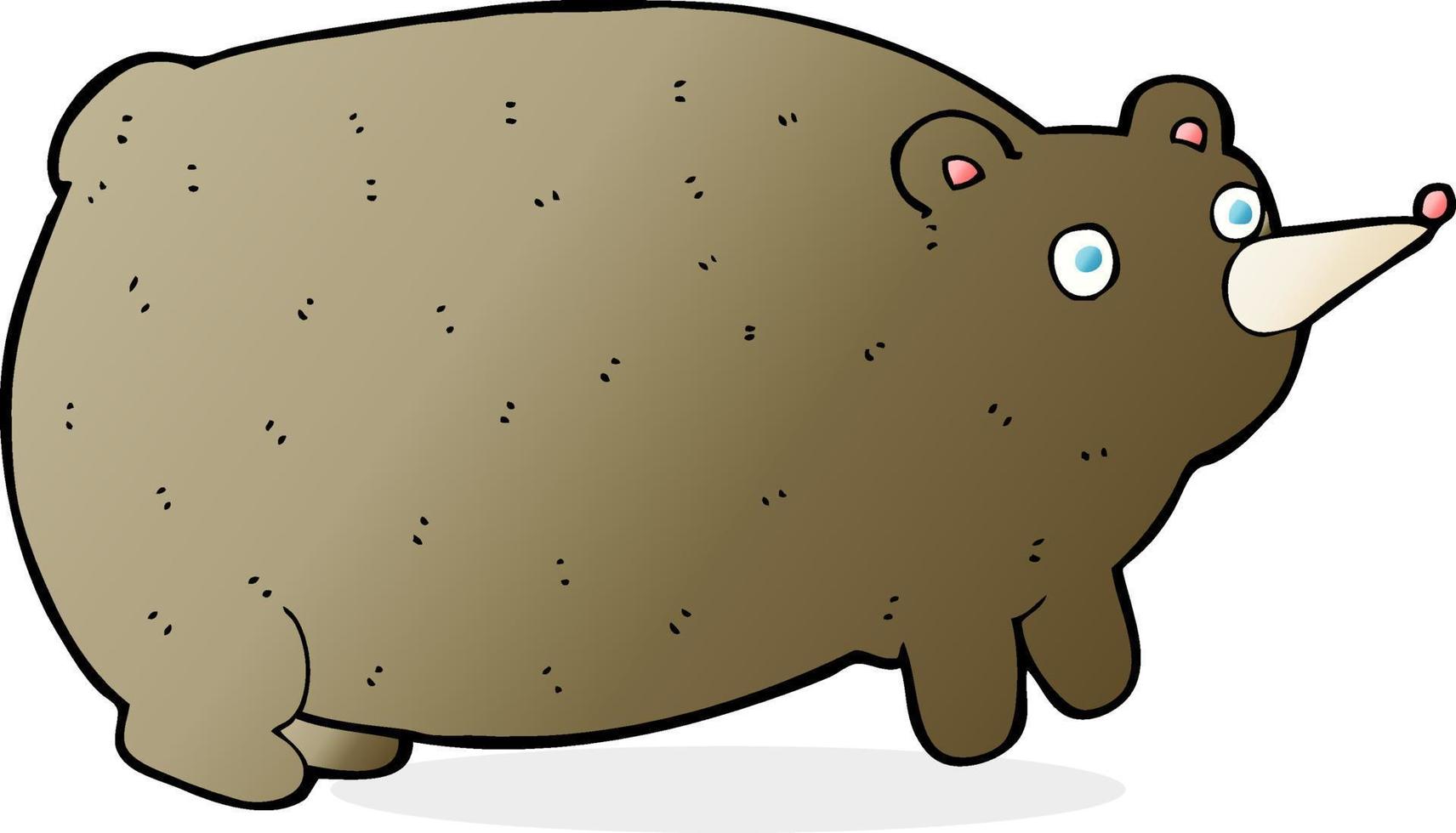 funny cartoon bear vector