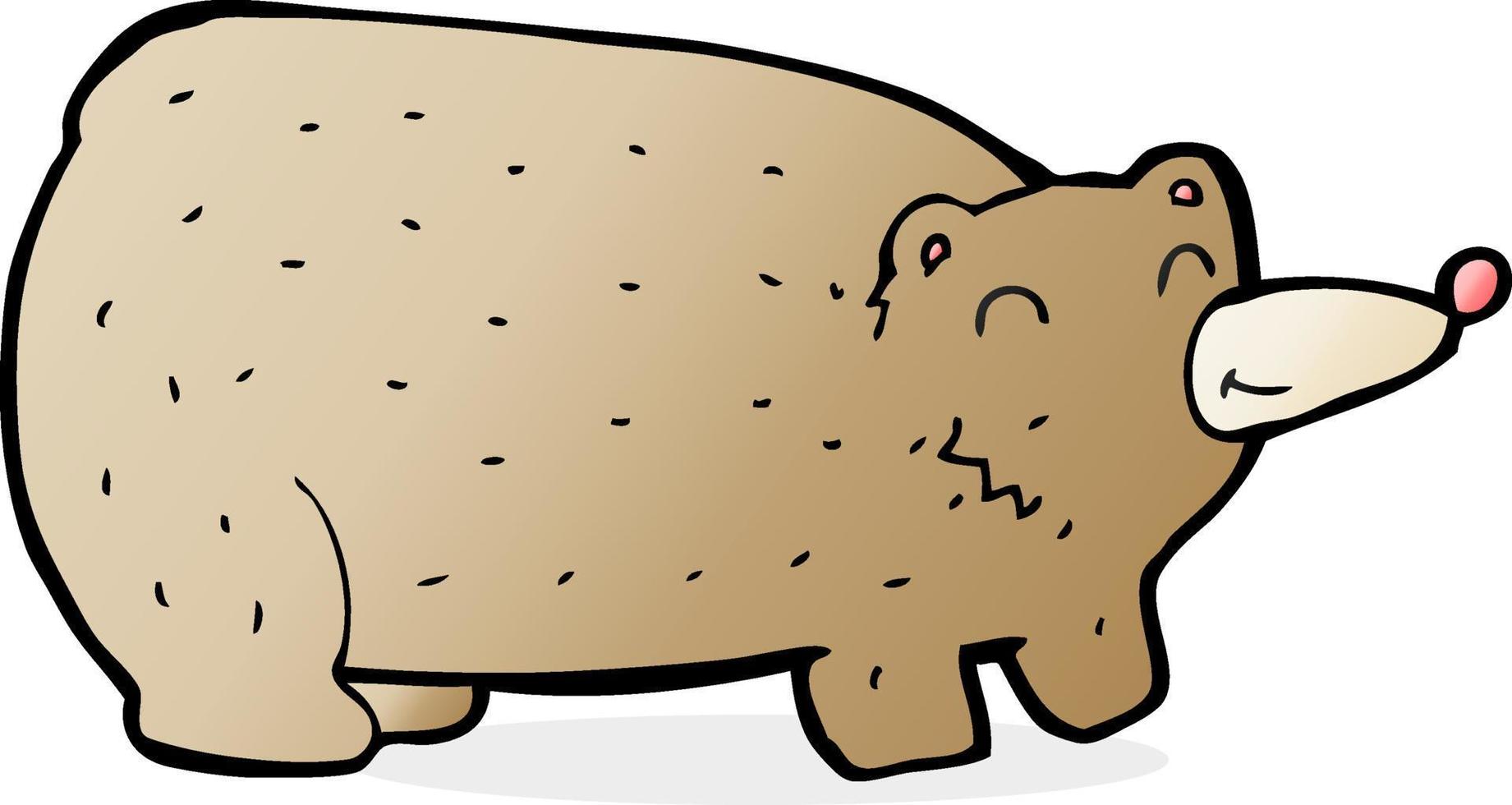 funny cartoon bear vector