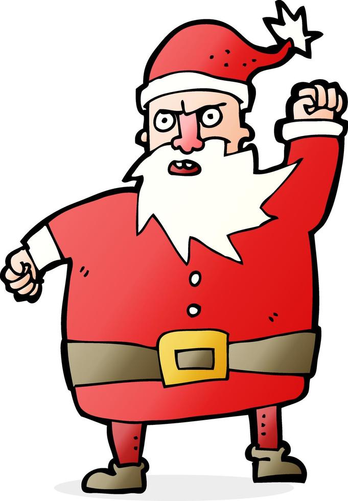 dibujos animados de santa claus vector