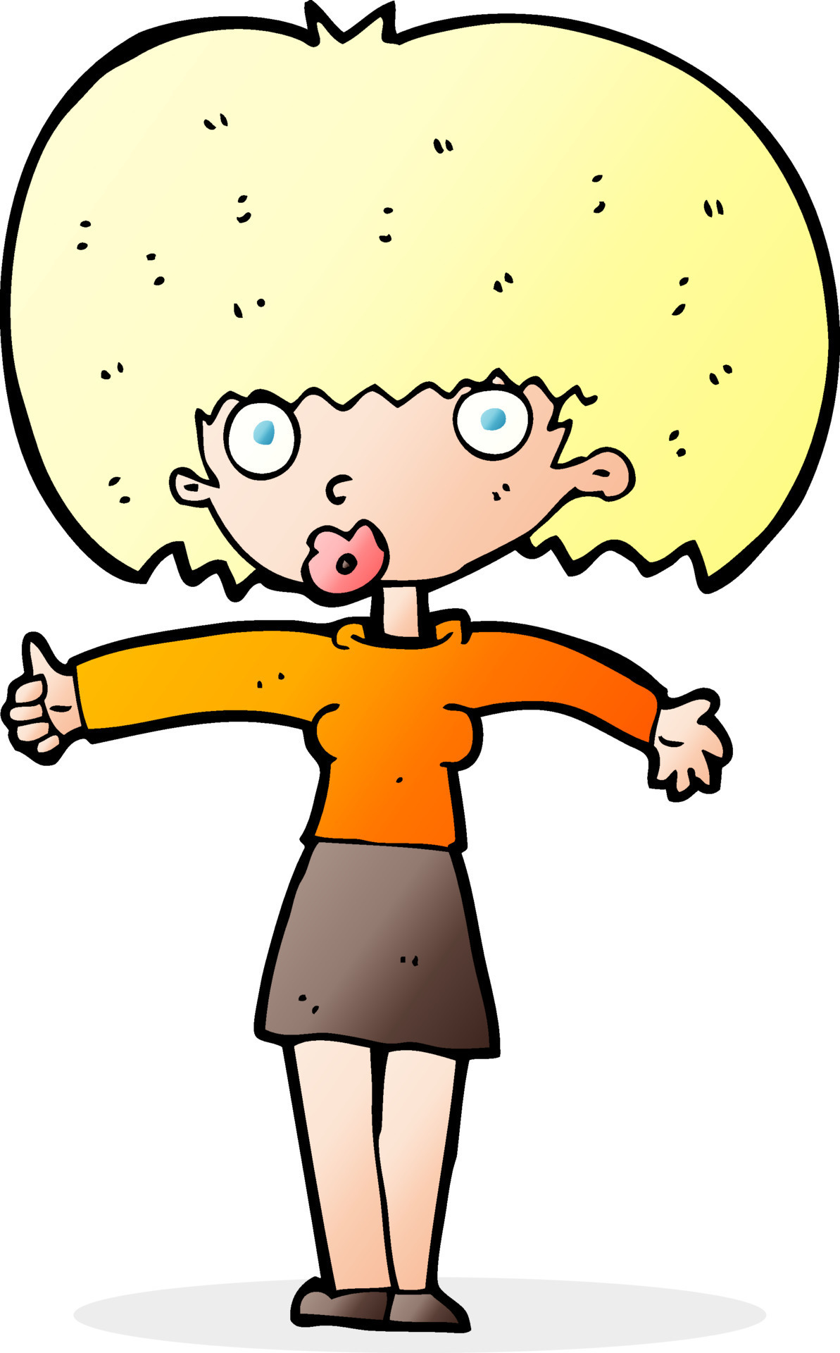 Cartoon Woman Giving Thumbs Up Symbol 12278826 Vector Art At Vecteezy Cartoon Woman Giving Thumbs Up Symbol 12278826 Vector Art At Vecteezy