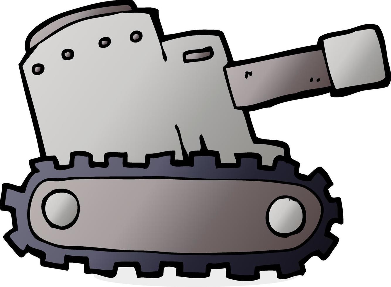 tanque del ejército de dibujos animados vector