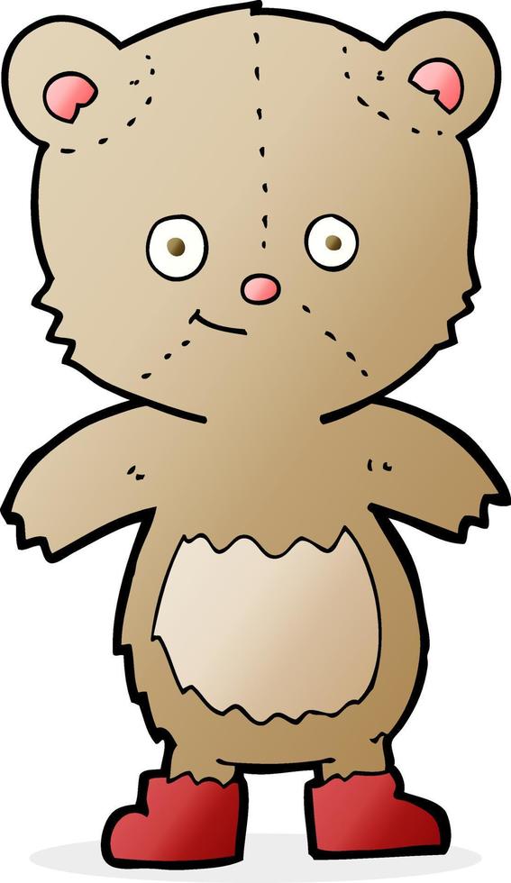 cartoon cute teddy bear vector