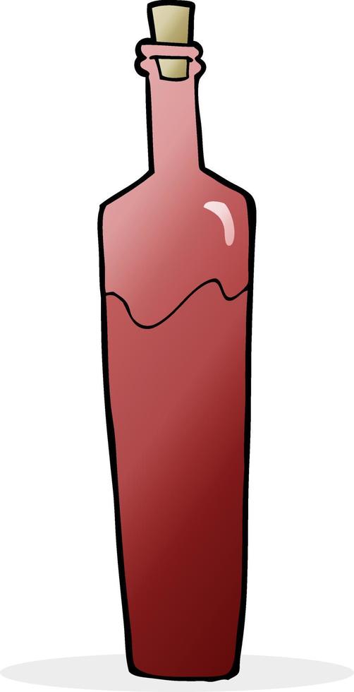 botella elegante de dibujos animados vector