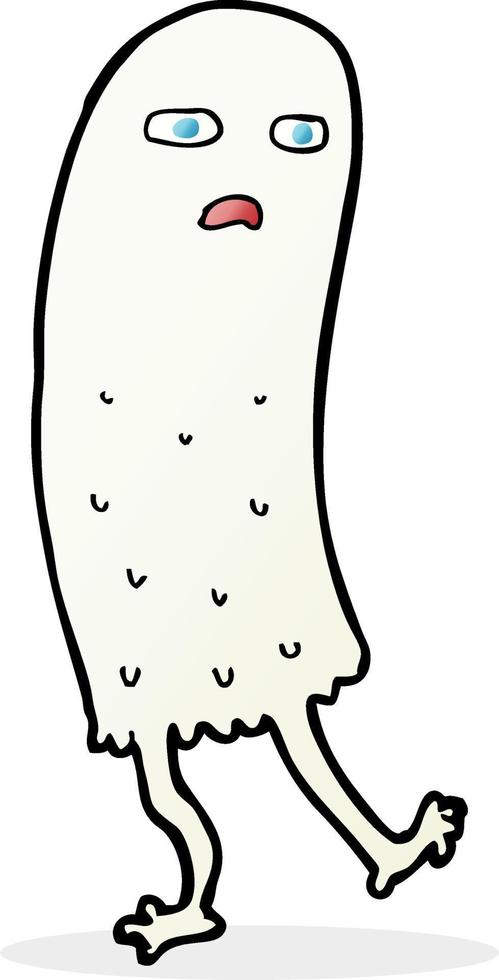 cartoon funny ghost vector