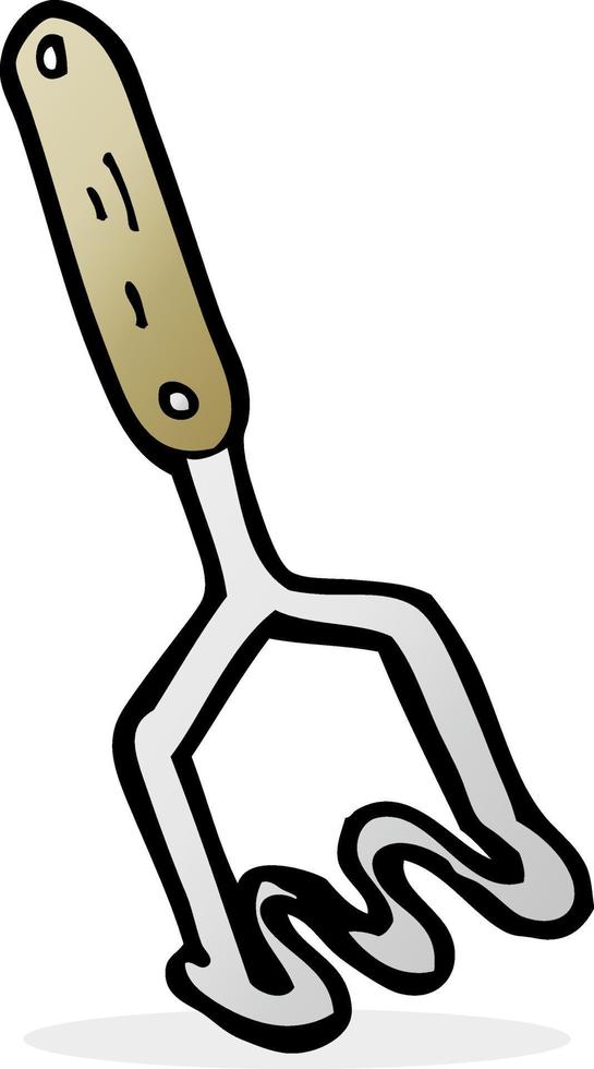 cartoon potato masher vector