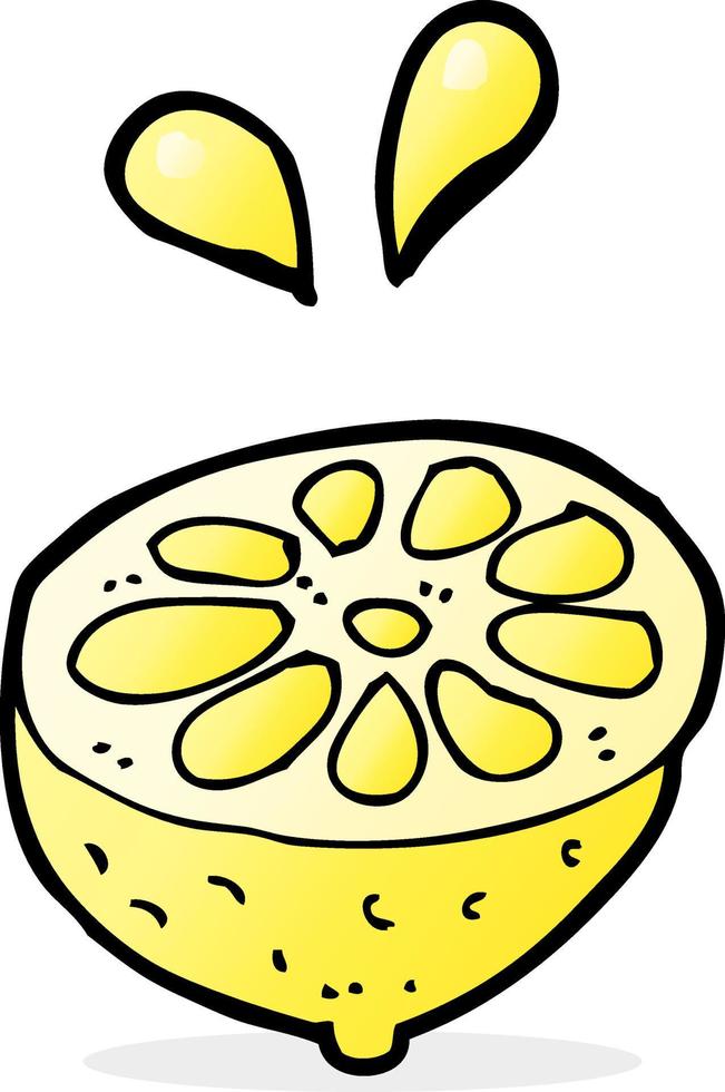 cartoon fresh lemon vector