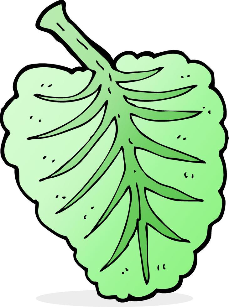 cartoon leaf symbol vector