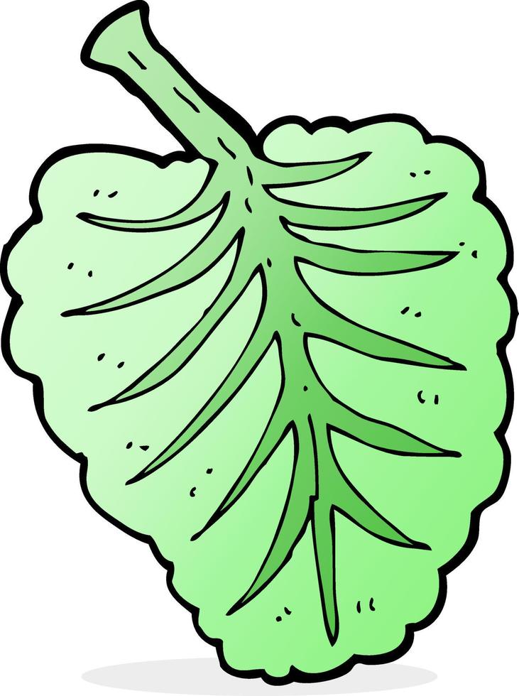 símbolo de hoja de dibujos animados vector