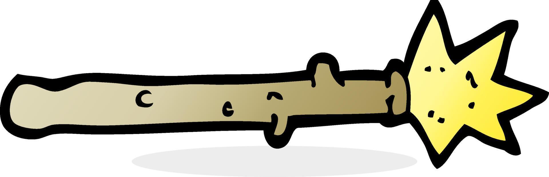 cartoon magic wand vector