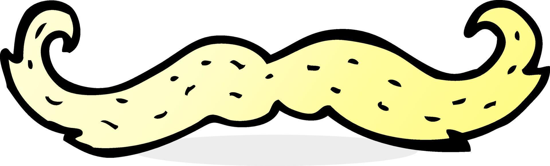 cartoon mustache symbol vector
