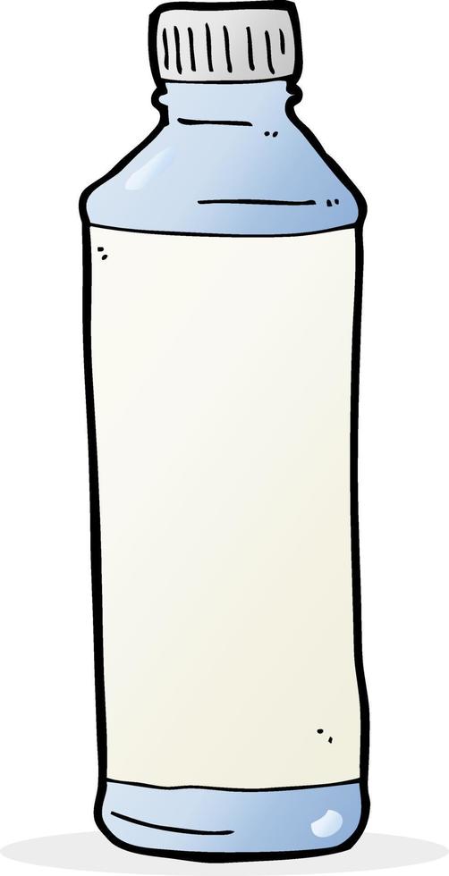 botella de agua de dibujos animados vector