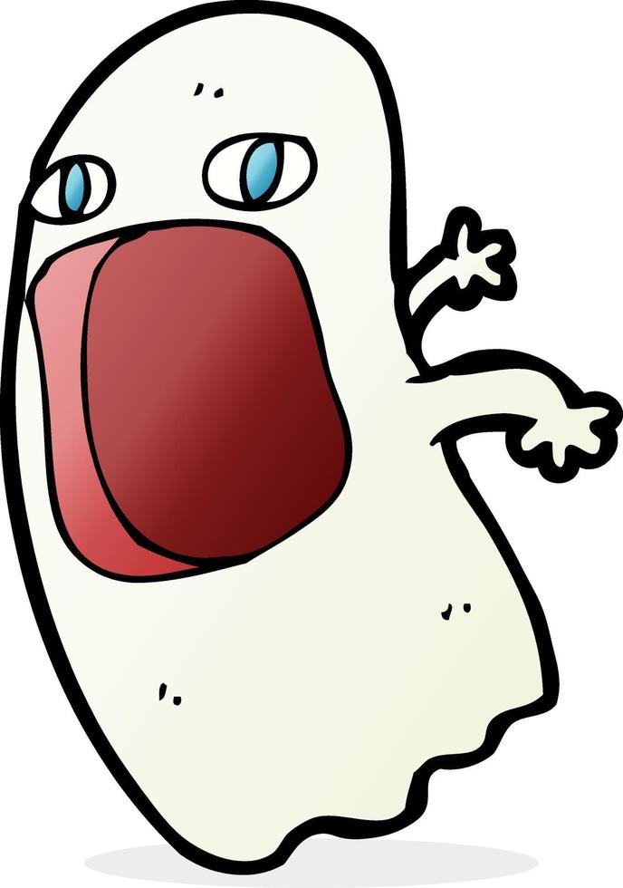 funny cartoon ghost vector