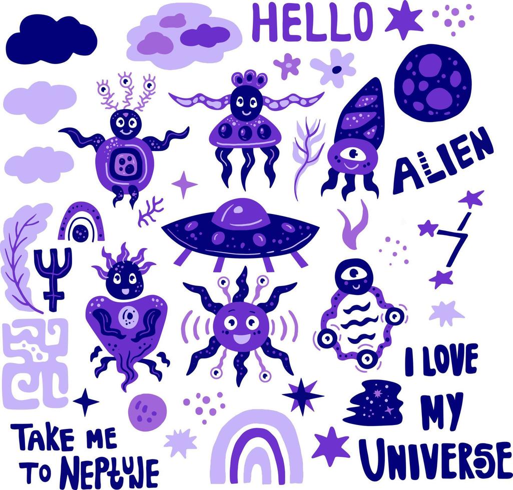 Big set of vector space elements for children