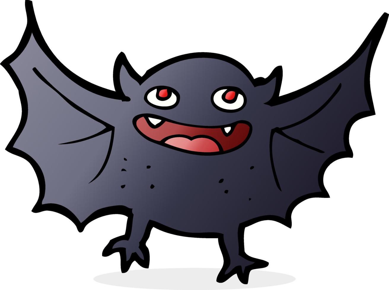 murciélago vampiro de dibujos animados vector