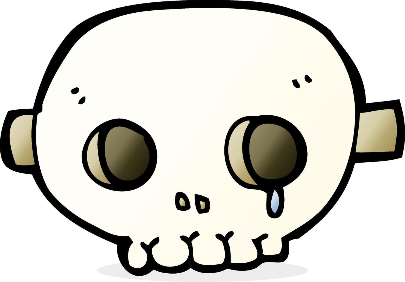 cartoon skull mask vector