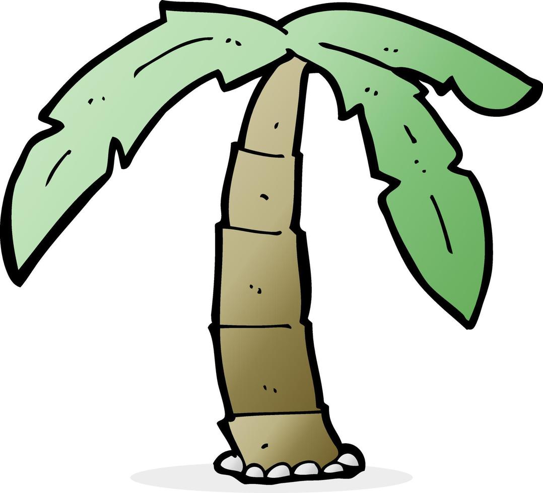 cartoon palm tree vector