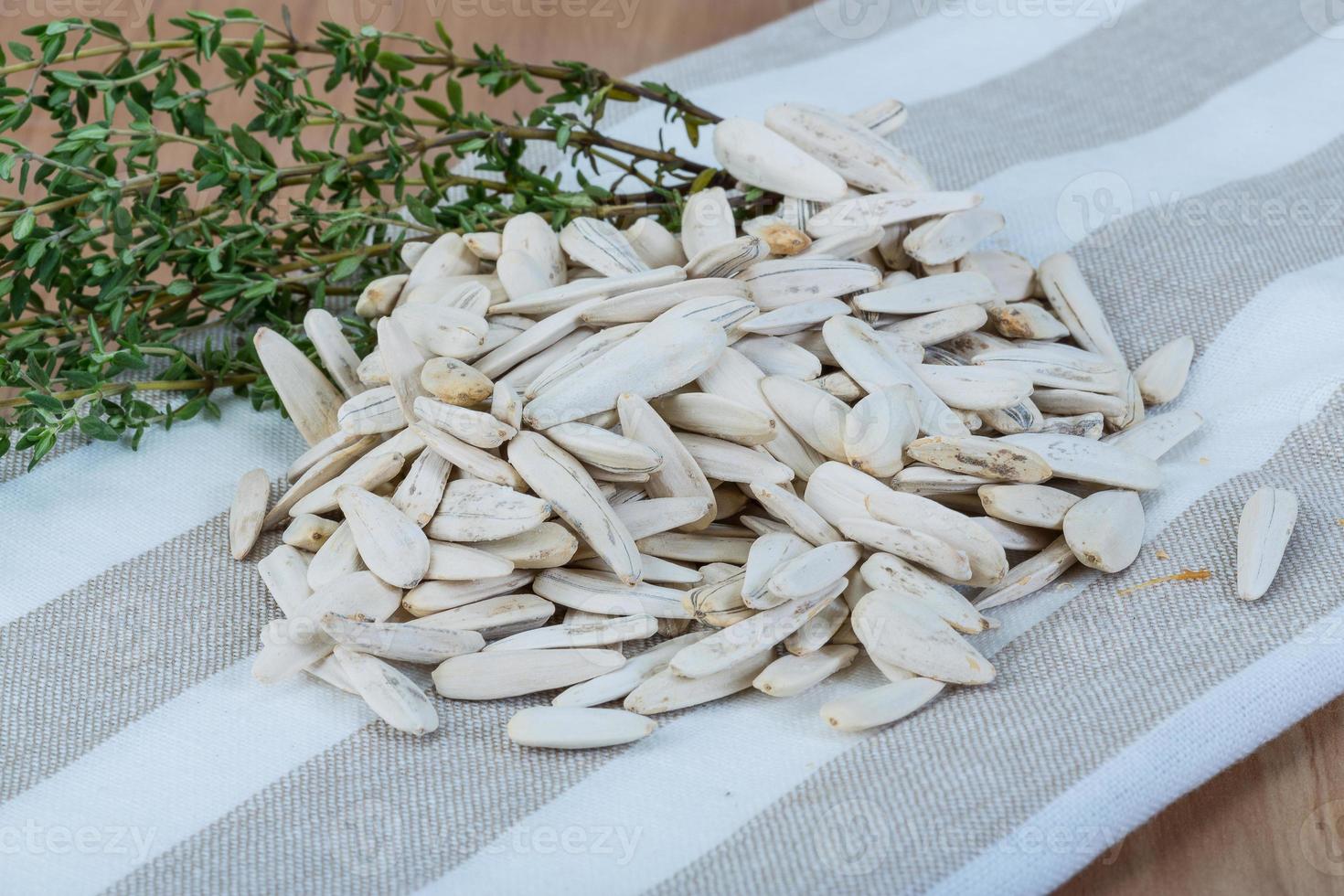 White sunflower seeds photo